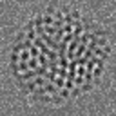 Simulated HRTEM image of AgCo Janus Nanoalloy